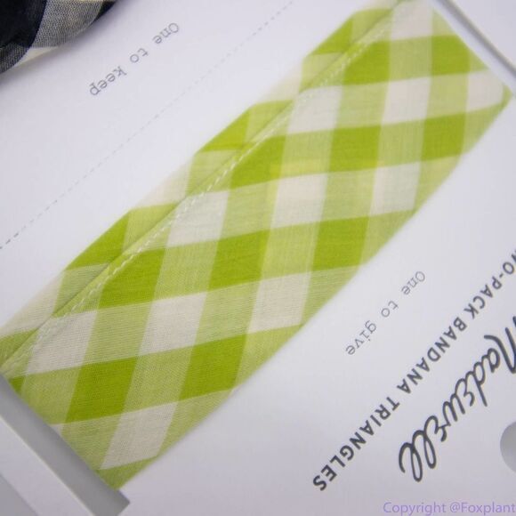 ‎NEW Madewell Two-Pack Triangle Bandanas - Picture 3 of 13